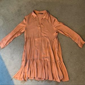 Silky Zara copper dress